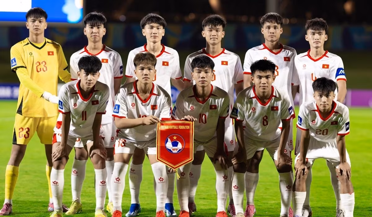 Đội hình xuất phát của U17 Việt Nam trước đối thủ Yemen. Ảnh: AFC