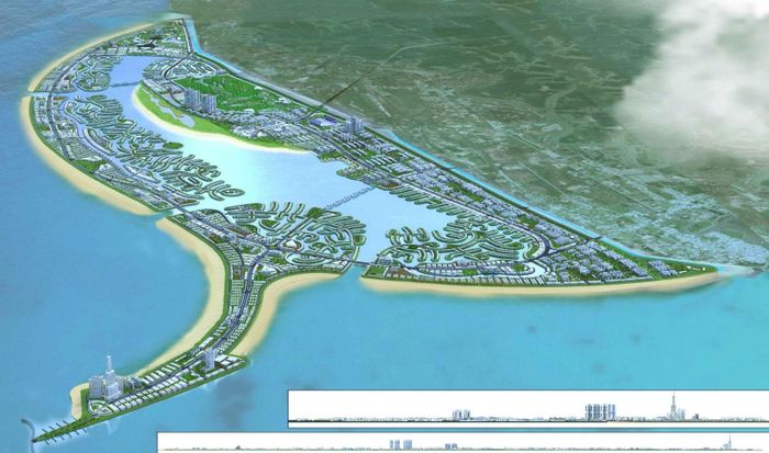 Phối cảnh Khu đô thị du lịch biển Cần Giờ rộng 2.870 ha.